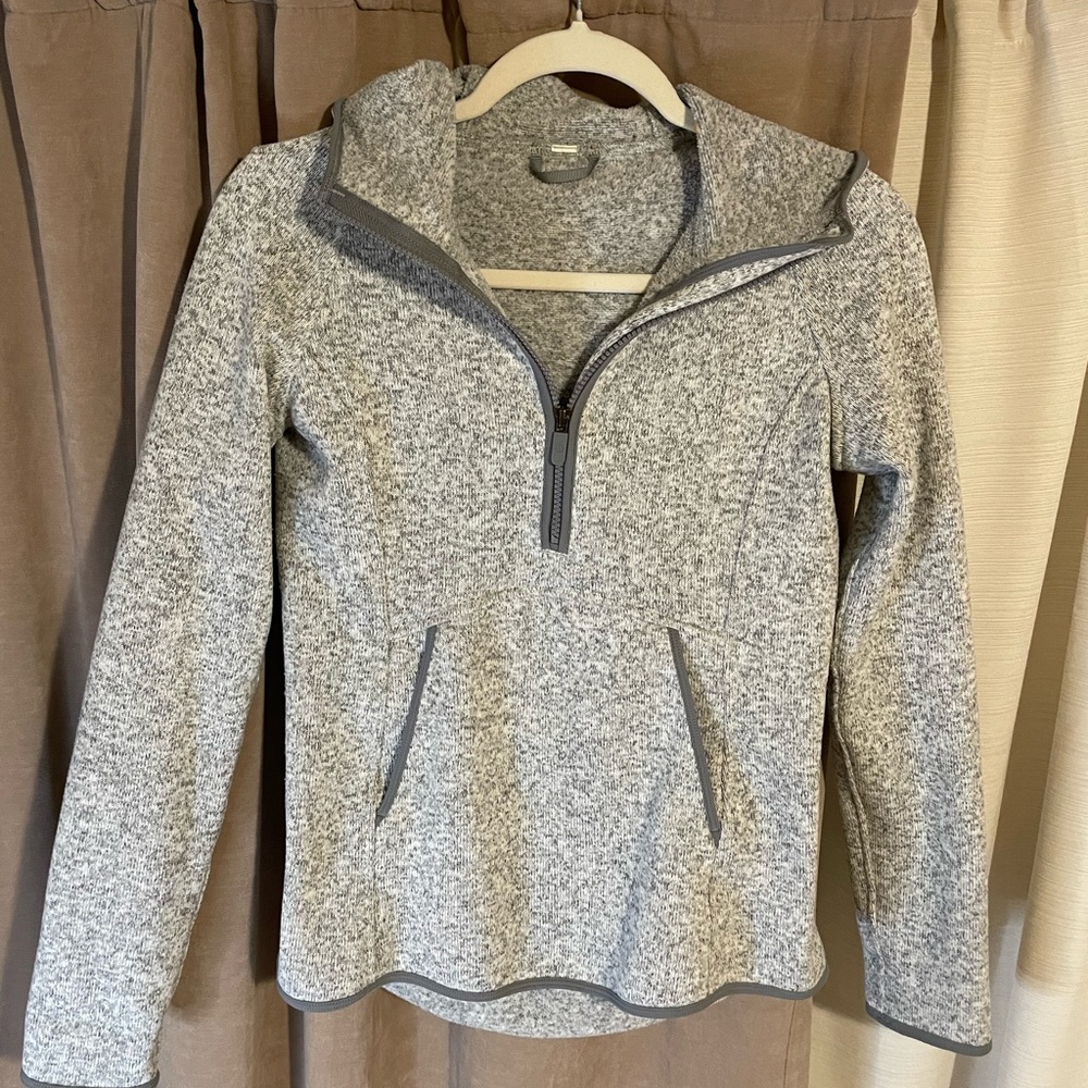 LULULEMON - pullover quarter zip hooded sweater